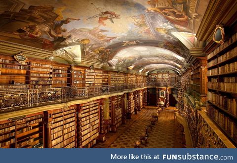 This beautiful library in Prague