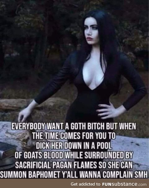 Big tiddy goth GF