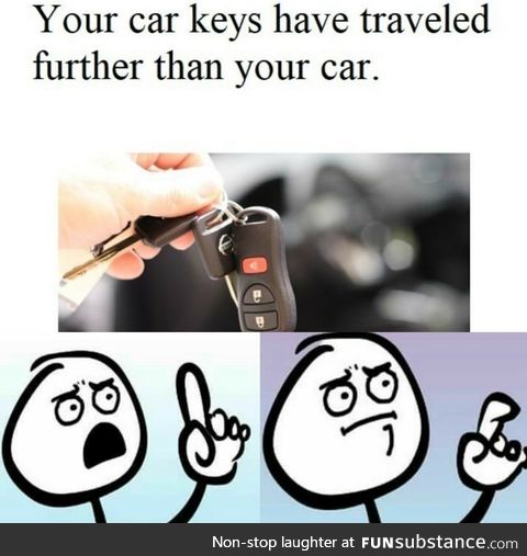 Your car key has traveled far