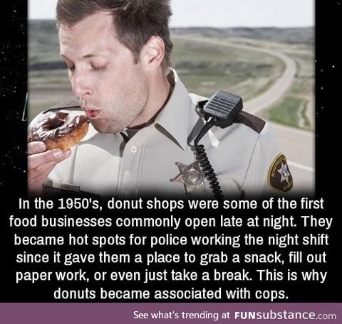 Why police like donuts