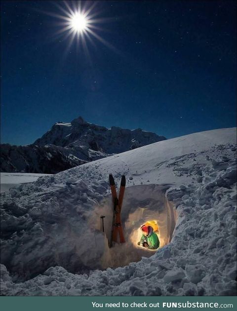 Snow cave / Switzerland