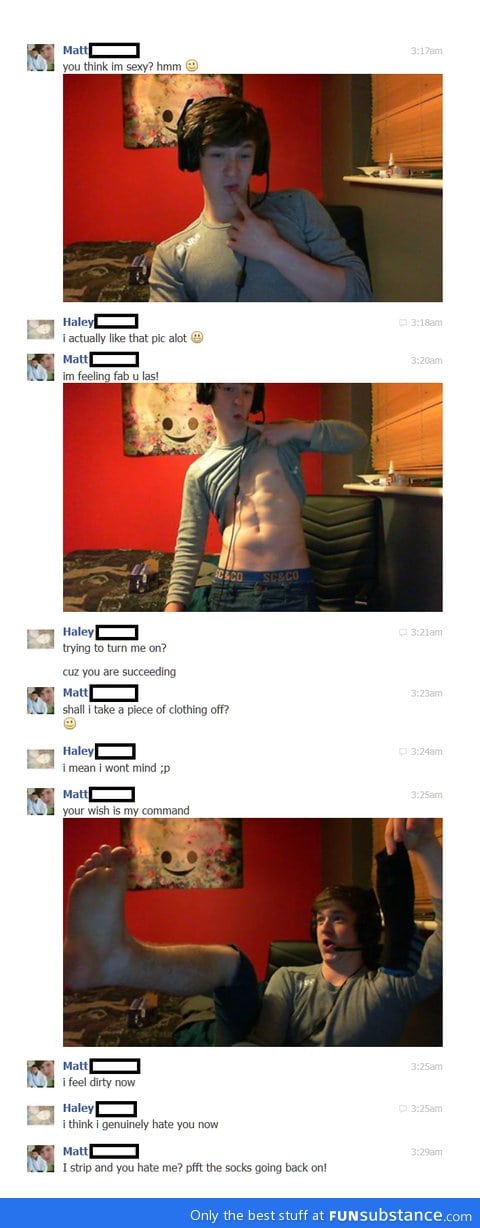 Strip tease!