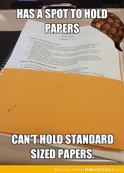 Scumbag notebook