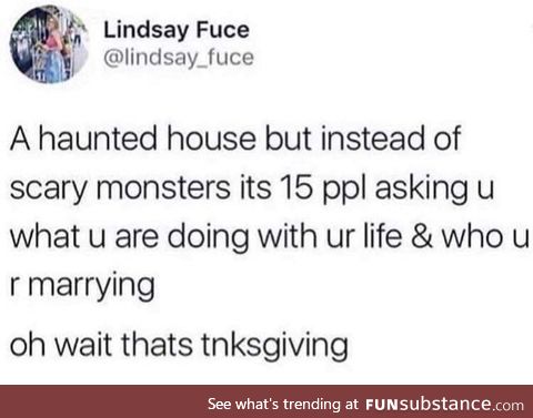 Sad thanksgiving