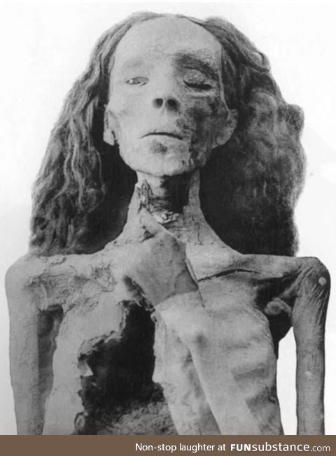 One of the best (facially) preserved mummies in Egypt, Lady Tiye, ca. 3300 years old