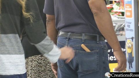 Sneaking hotdogs into peoples pockets