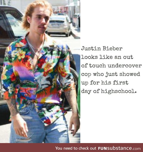 Justin Bieber looks like a criminal sketch on an old episode of unsolved mysteries