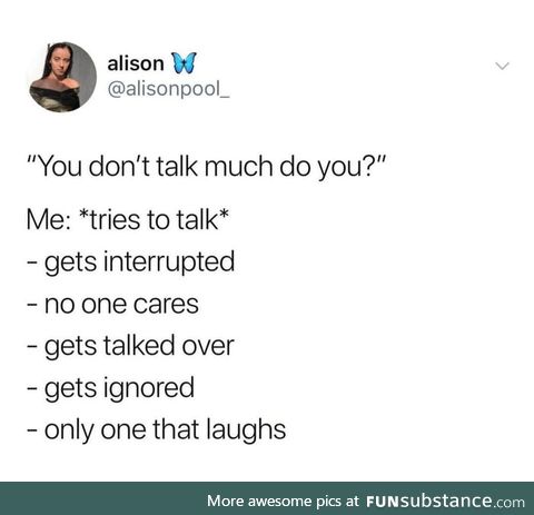 So relatable ,it hurts