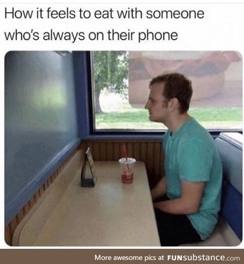 Friends who use their phones
