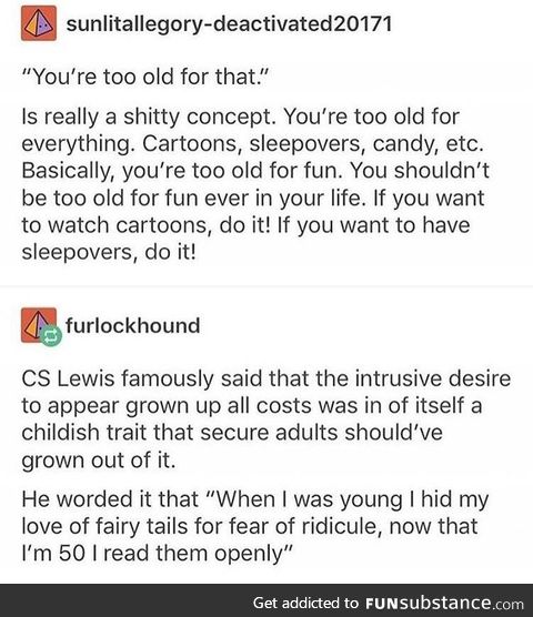 Never too old