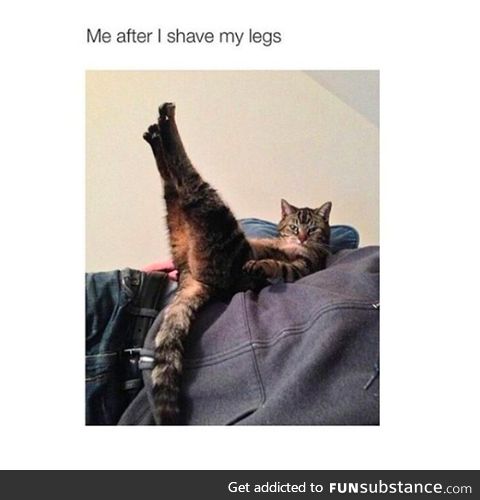 After Shaving Legs