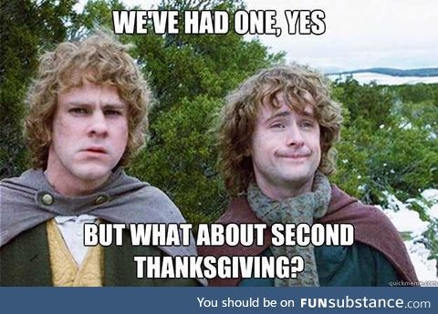 Happy (early) Thanksgiving, Canadians!