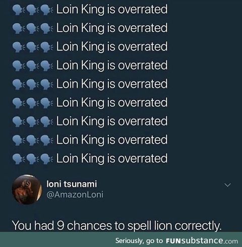 Failed nine times