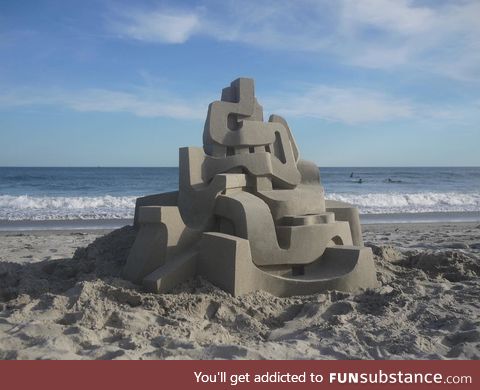 Modernist sand castle