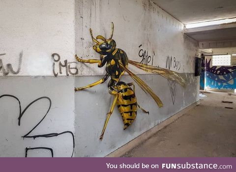Disturbingly realistic graffiti