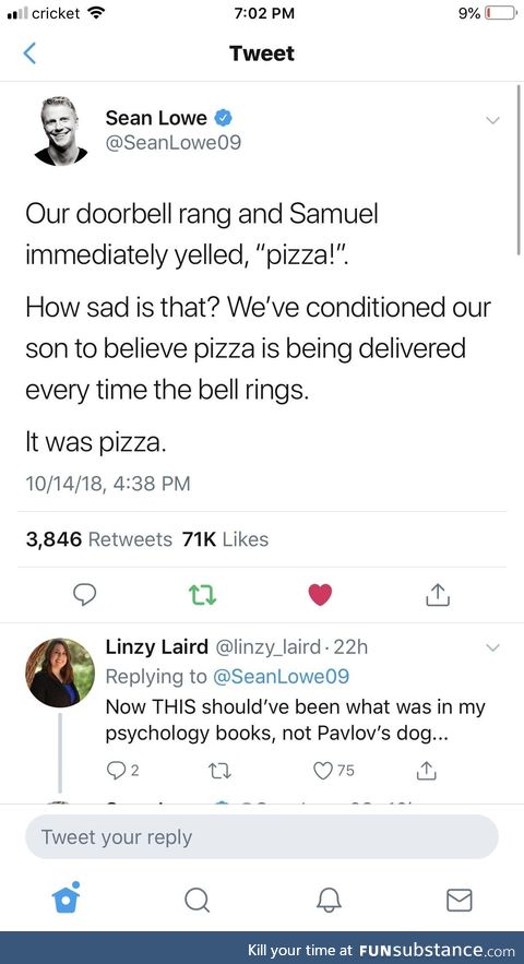 It was pizza