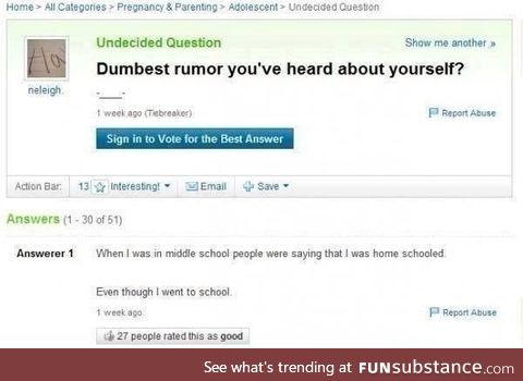 Dumbest Rumors