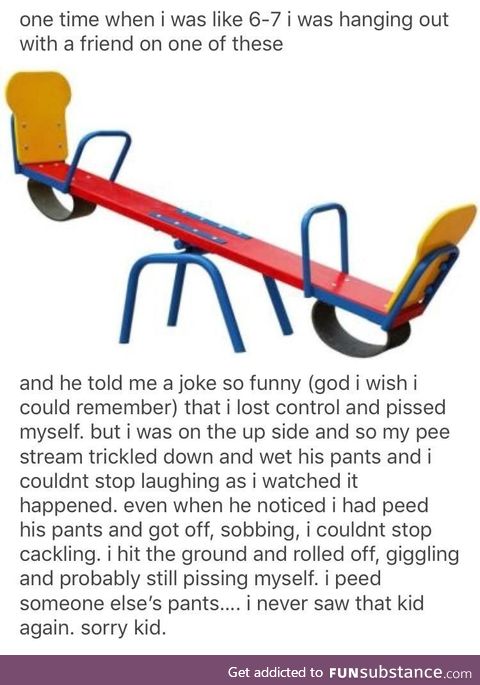 I peed someone else’s pants