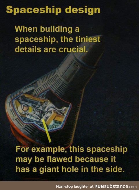 This spaceship doesn't work