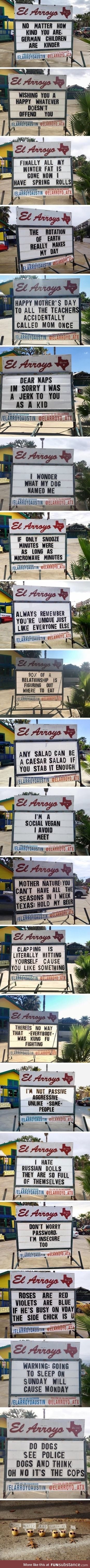 Creative signs