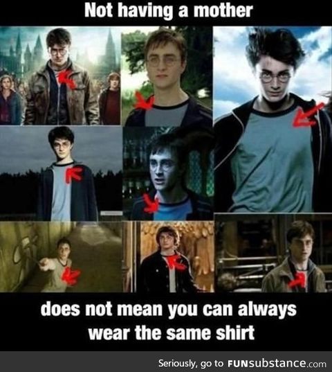 He needs a new shirt!