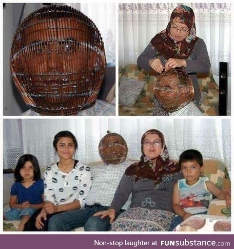 Man locks his head in a cage in an attempt to quit smoking. Wife has the key