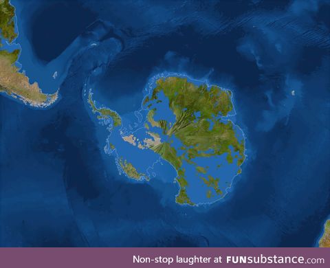This is how Antarctica would look without ice