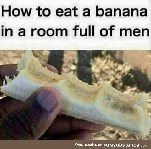 Banana eating etiquette