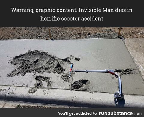 Horrific scooter accident