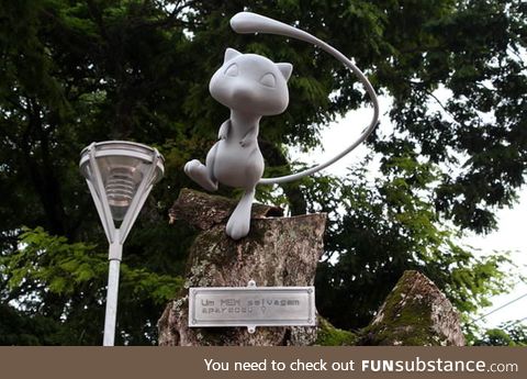 In Brazil, there's an anonymous sculptor making perfect Pok&eacute;Mon statues and