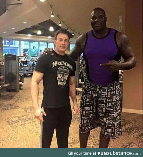 Shaq out here making Captain America look like Steve Rogers before the super soldier
