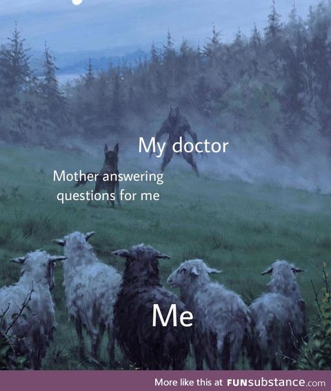 *tries to start talking to the doctor only to be interrupted*