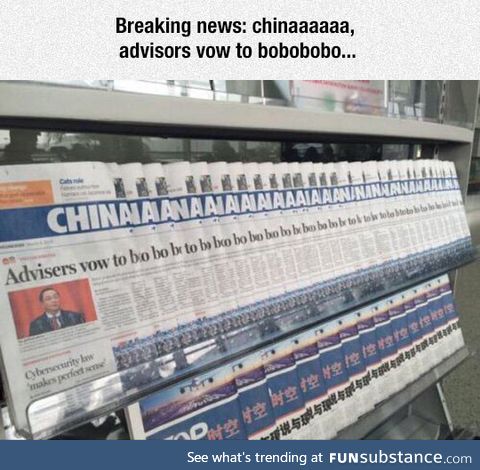 Weird news from china