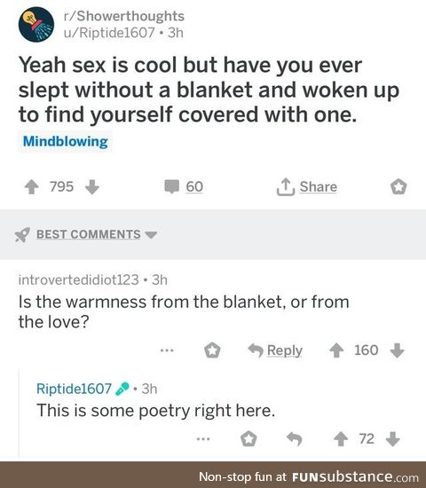 It's from both