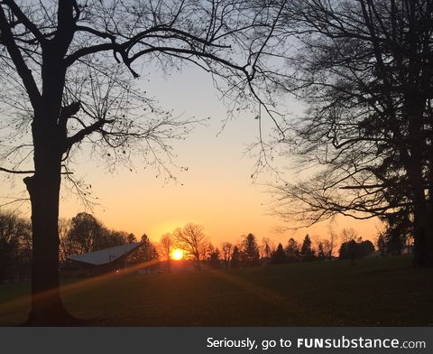 Sunset in Long’s Park, Lancaster, Pa