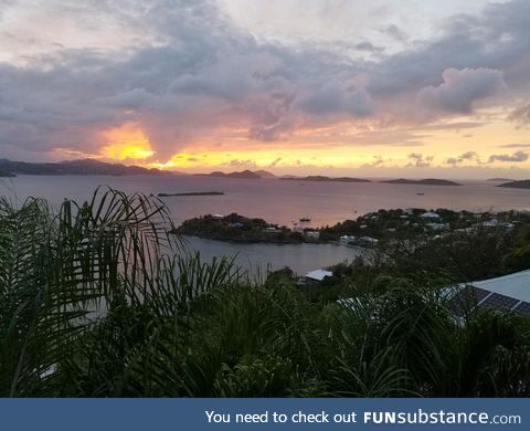 Sunset in my little corner of the world (the Virgin Islands)