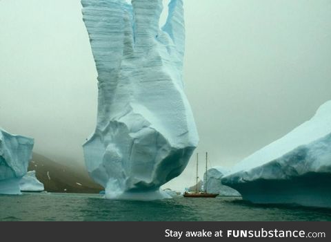 An iceberg in Wilson Harbor, Falkland Islands