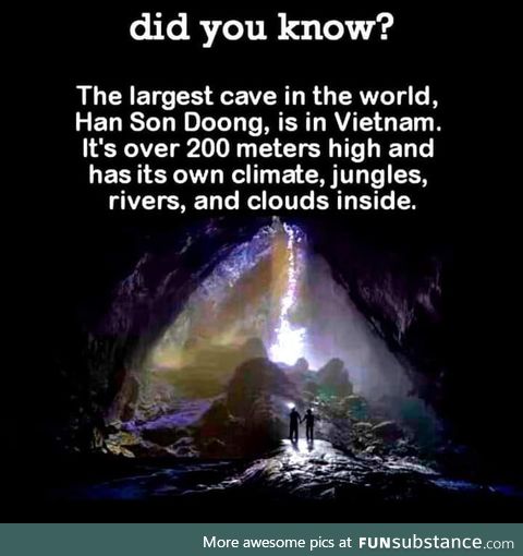 The largest cave in the World