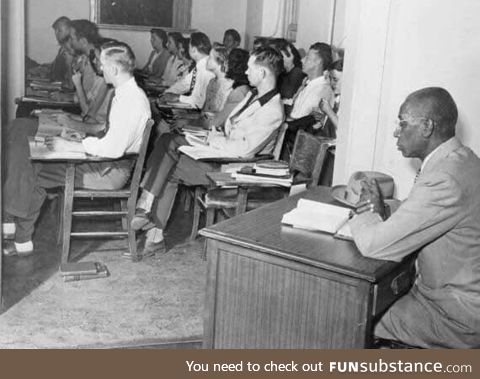 George Mclaurin, the first black man admitted into the University of Oklahoma, in 1948,