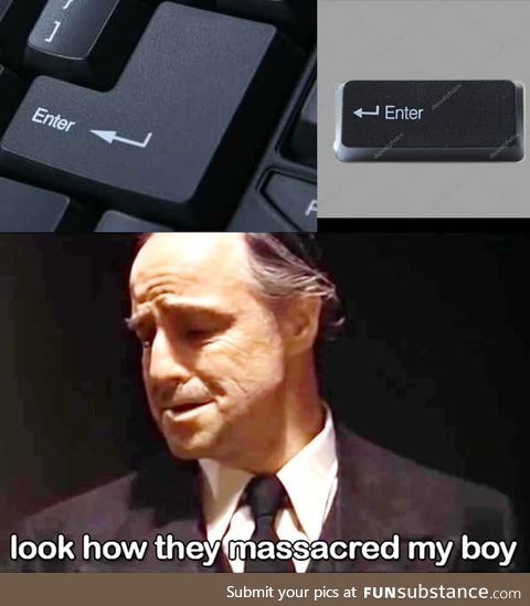 I can't get used to it