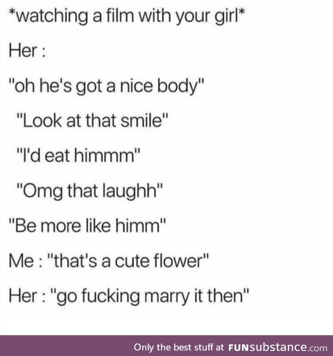 Fellas, is it gay if the flower is male?