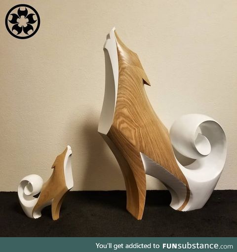 The wolf I made a while back got a baby brother :)