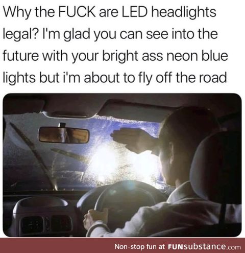 Turn off your high beams