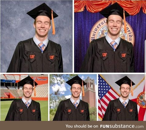 Turns out you only get one chance at the photo.. But they do provide you with background
