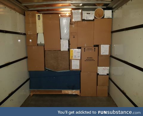 I'm a professional mover. This is how I load my truck