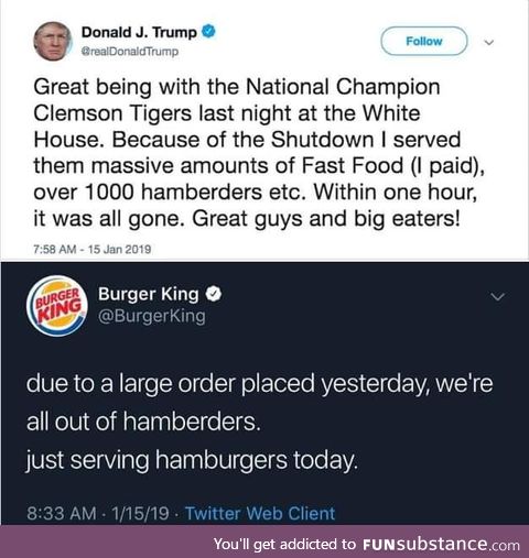 Trust me, I serve the best Hamberders
