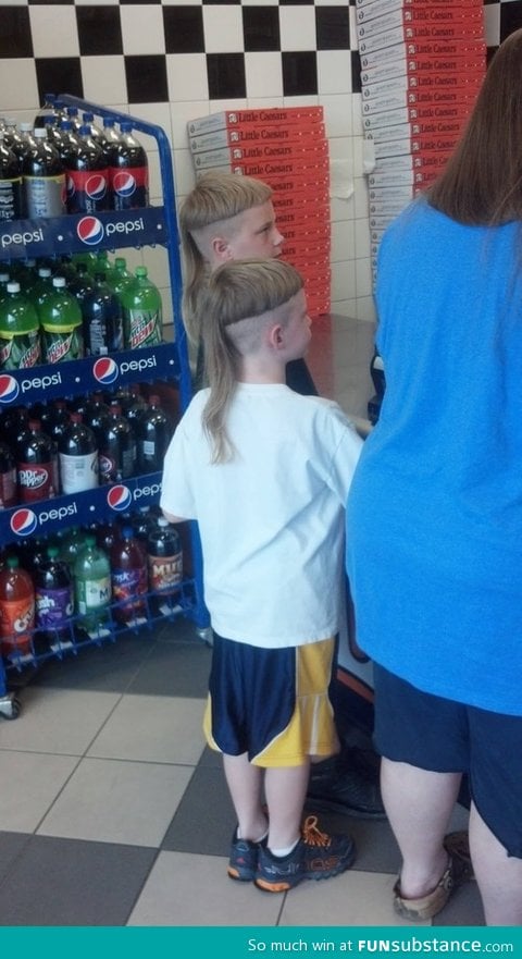 Combining two shitty kid's haircuts to make one megashitty kid's haircut