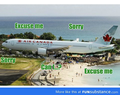 Canadian airways landing procedure