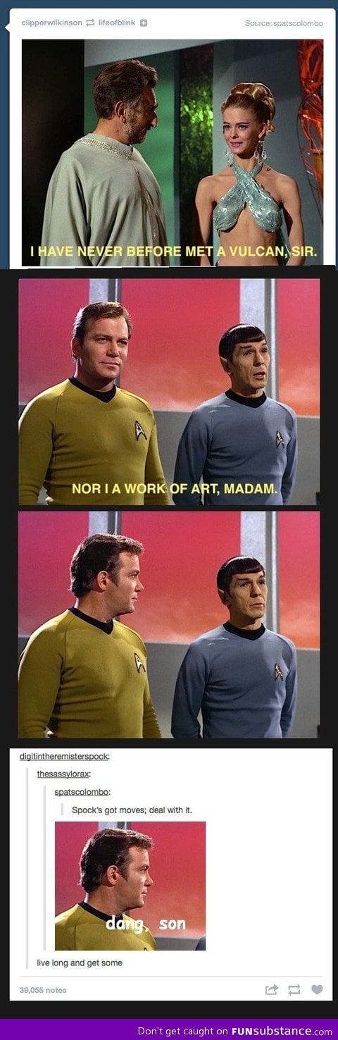 Spock's got the moves