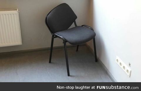 This chair reminds me of stephen hawking